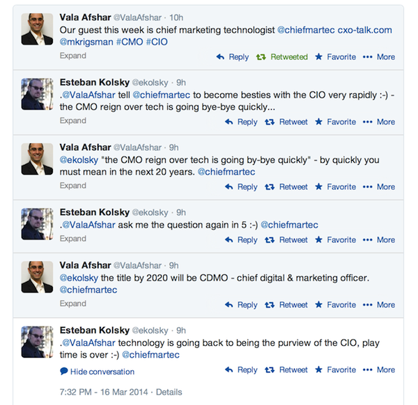 CIO vs. CMO Twitter Debate