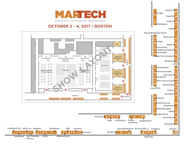 MarTech Boston 2017 Floorplan