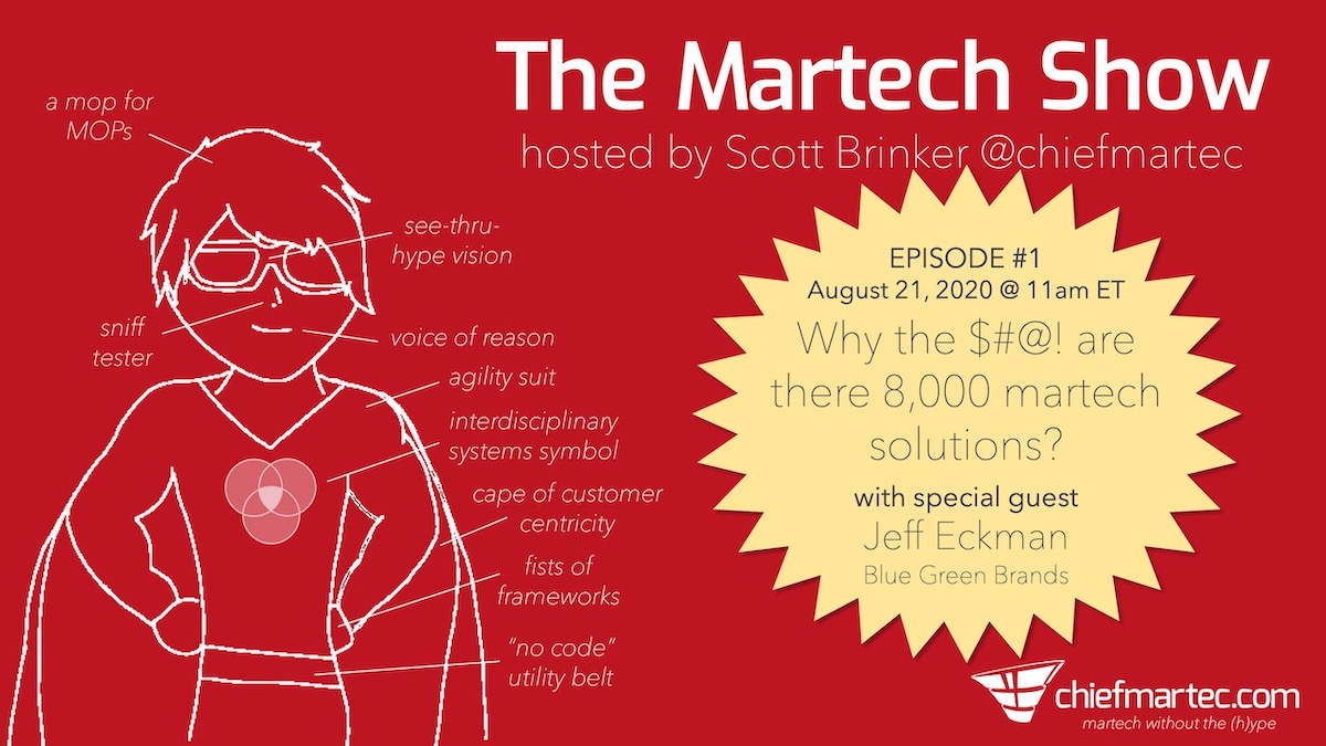 Announcing The Martech Show Pilot Episode On August 21 At 11am Et Join The Live Studio Audience Chief Marketing Technologist